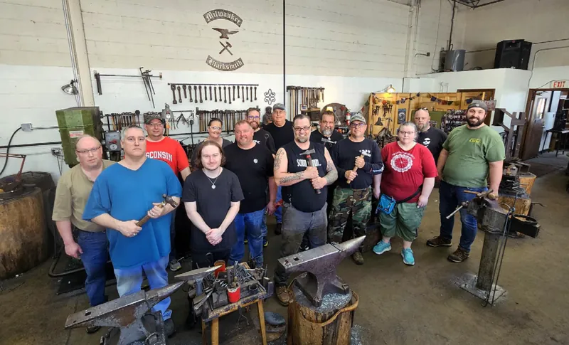 Damascus at the forge